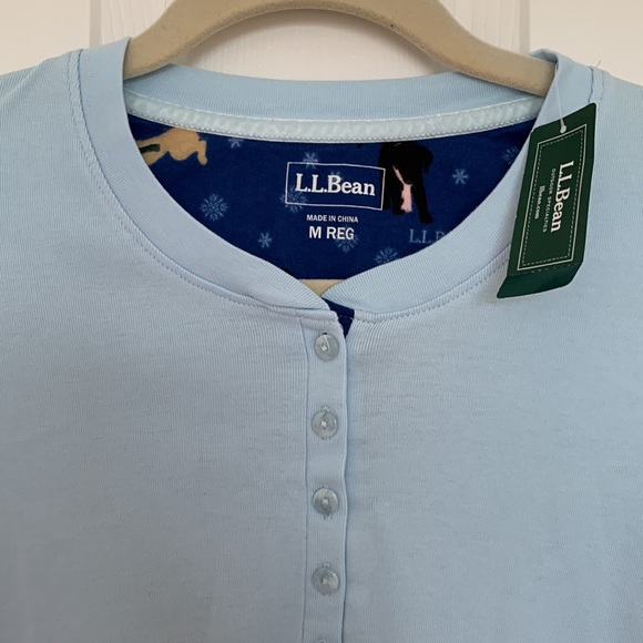 Brand New - L.L.Bean Long Sleeved Sleep Shirt - Picture 3 of 5